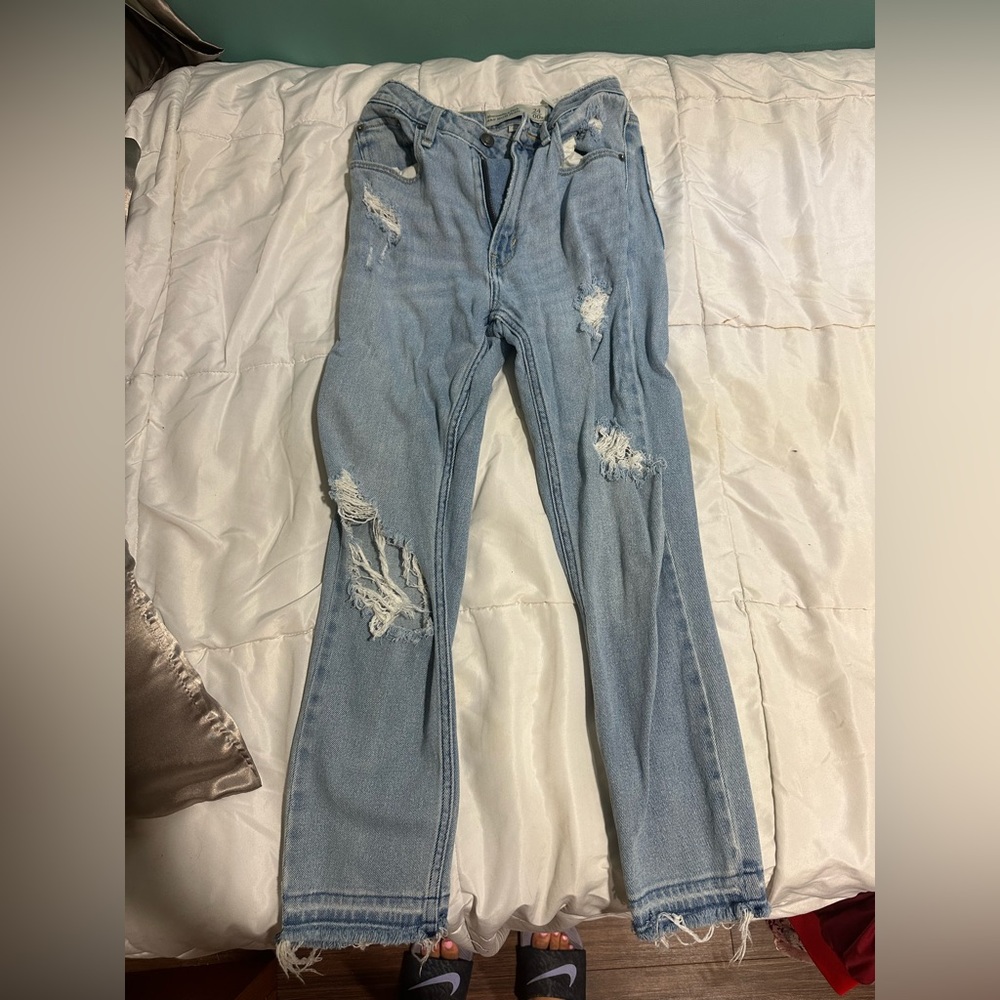 Abercrombie and Fitch double zero jeans.